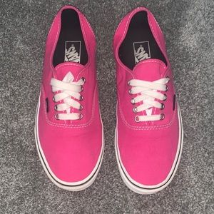 Pink vans! Very lightly worn!